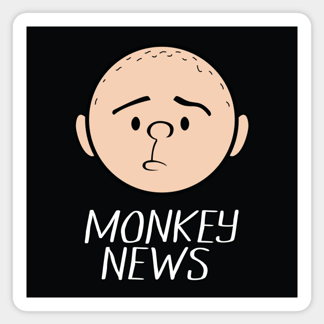 Karl Pilkington: Monkey News Sticker by Pilkingzen